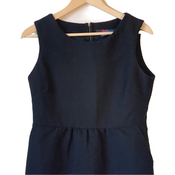 DESIGUAL RAINBOW Black and Quilted Purple Ombre Sleeveless Dress Size Medium - Picture 3 of 9